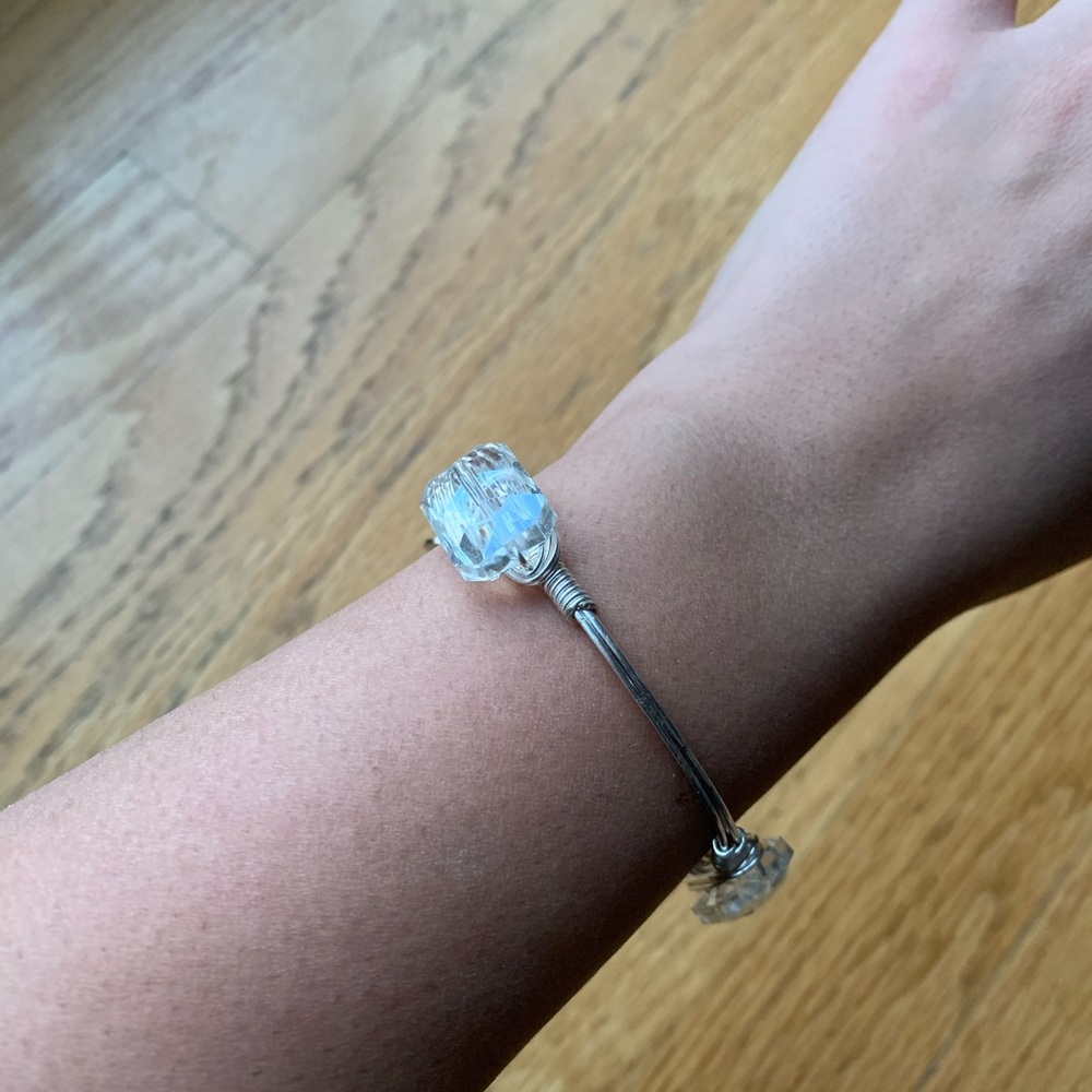 New Bourbon and Bowties Crystal clear Bangle - Picture 2 of 4